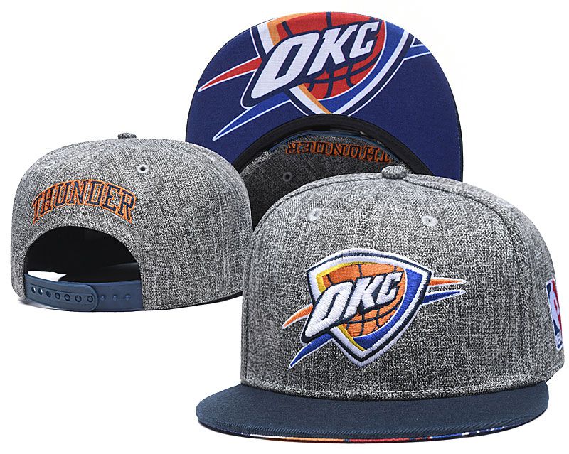 2020 NBA Oklahoma City Thunder Hat 20201195->nba hats->Sports Caps